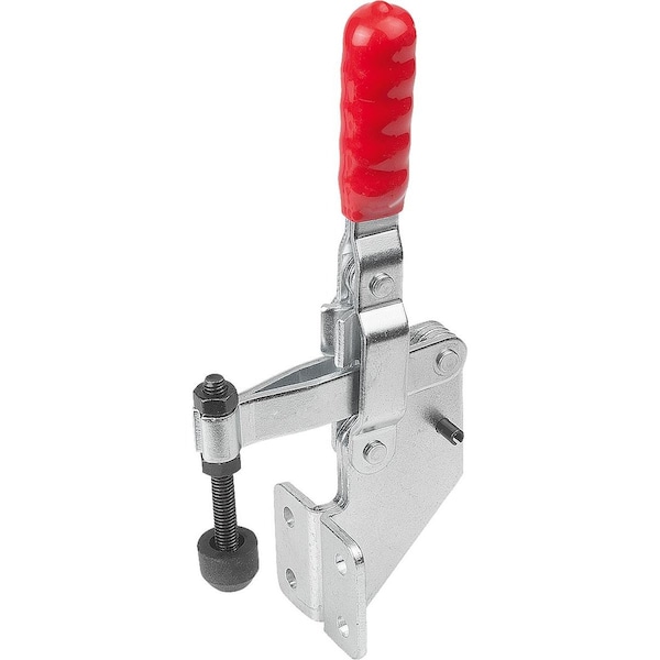 Kipp Toggle Clamp Vertical Std, Angled Foot F1=1600, Fixed Clamping Spindle M06X50, Steel Galvanized And - K1436.01600