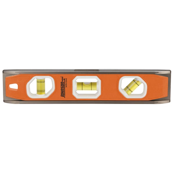 Johnson Johnson 10 in. Aluminum Magnetic Torpedo Level 3 vial - 1435-1000