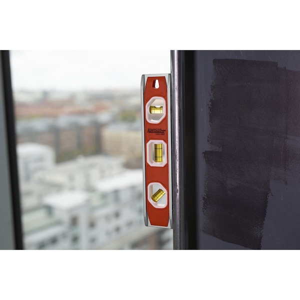 Johnson Johnson 10 in. Aluminum Magnetic Torpedo Level 3 vial - 1435-1000