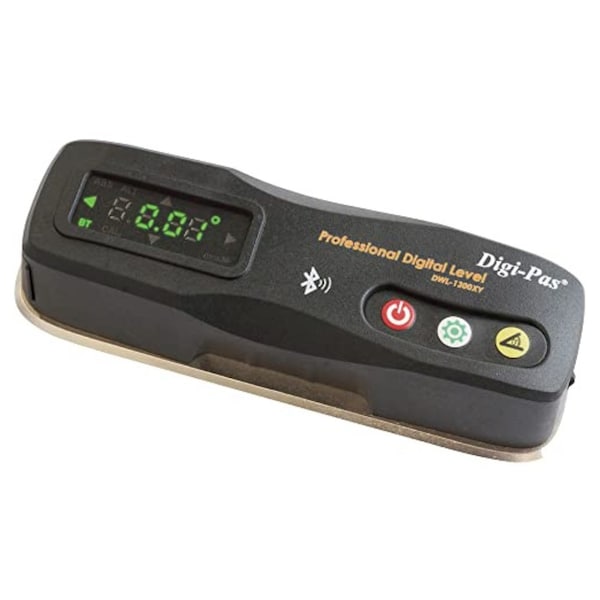 Digi-Pas 2-AXIS Smart Machinist Digital Level Bluetooth 0.002/ft 0.2mm/M, NIST Compliant - 2-01320-99