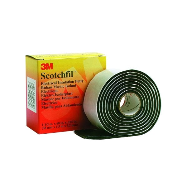 3M 1-1/2'' x 5' Negro 4 Pack 3M Scotchfil Masilla Eléctrica, 4PK - T966SF4PK