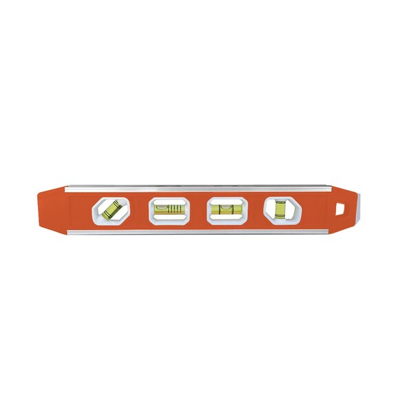 Johnson Johnson 12 in. Aluminum Magnetic Torpedo Level 5 vial - 1422-1200