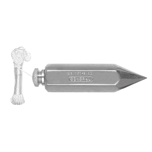 General Tools General 12 oz Steel Plumb Bob 4.5 in. L 1 pc - 790-12