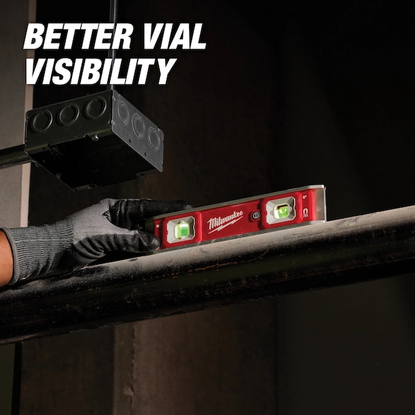 Milwaukee Tool Torpedo Level, Aluminum, Magnetic - 48-22-5105