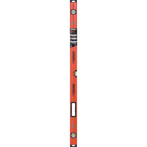 Johnson Johnson 48 in. Aluminum Magnetic Professional Box Level 3 vial - 1734-4800