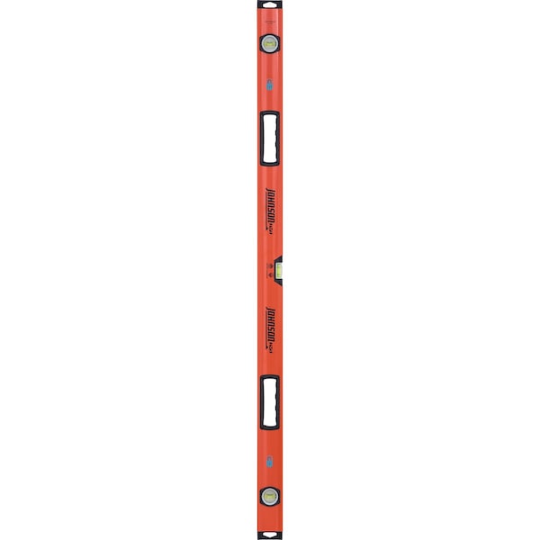 Johnson Johnson 48 in. Aluminum Magnetic Professional Box Level 3 vial - 1734-4800