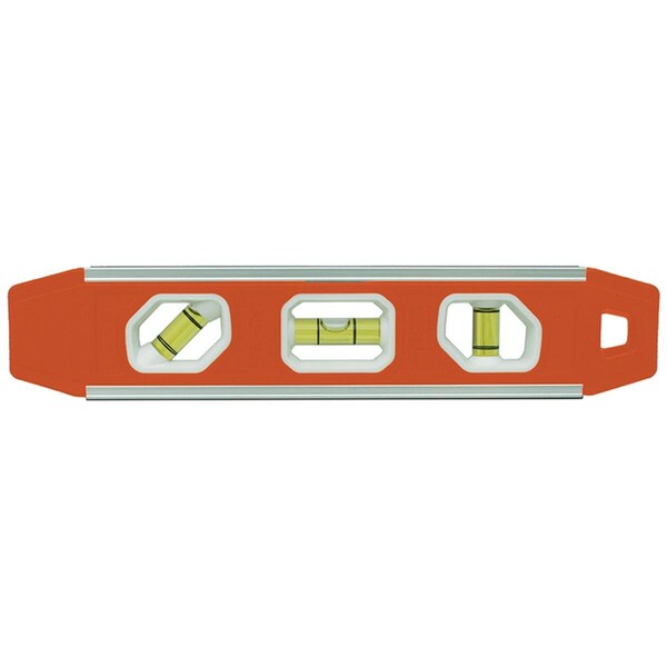 Homepage 9 in. 3 Vial Aluminum Magnetic Torpedo Level - HO1679892