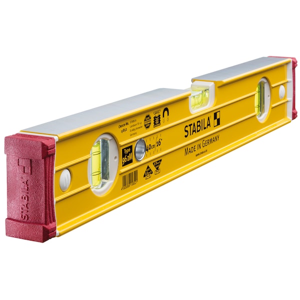 Stabila STABILA 16 in. Aluminum Magnetic Type 96 M Level 3 vial - 38616