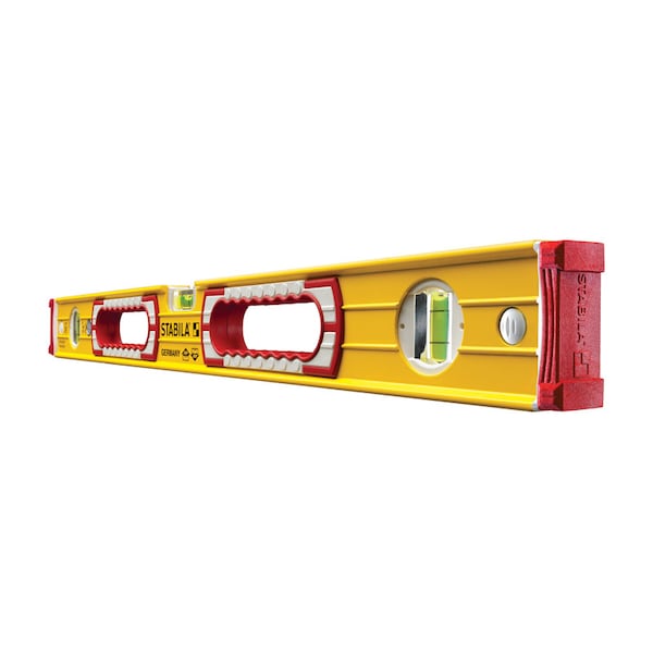 Stabila STABILA 24 in. Aluminum Type 196 Heavy Duty Level 3 vial - 37424