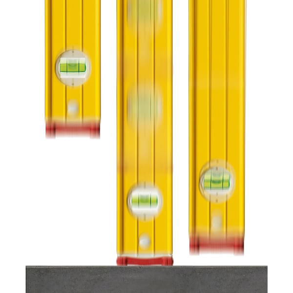 Stabila STABILA 16 in. Aluminum Type 196 Heavy Duty Level 3 vial - 37416