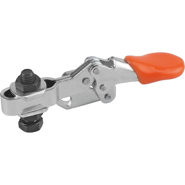 Kipp Toggle Clamp, Horizontal Foot, Mini, F1=250, Adjustable Clamping Spind M05X20, Steel Galvanized And - K0267.0050