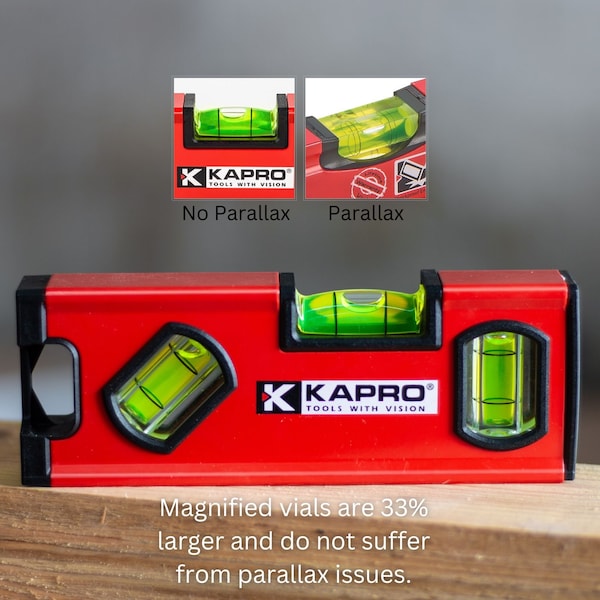 Kapro 771M TWIN Magnetic Heavy Duty Toolbox Level 6" - 771-42X-6