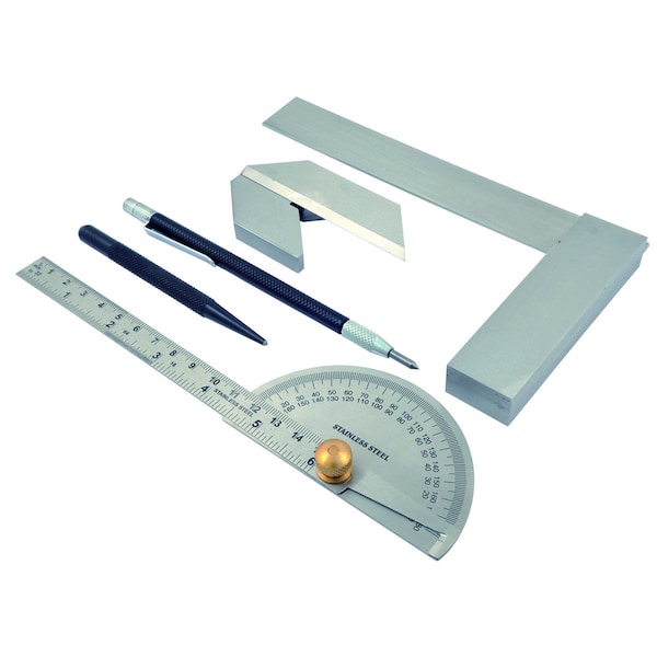 H & H Industrial Products 5 Piece Measuring & Marking Set - 4906-0105
