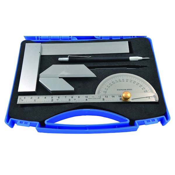 H & H Industrial Products 5 Piece Measuring & Marking Set - 4906-0105