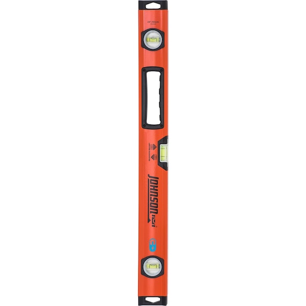 Johnson Johnson 24 in. Aluminum Magnetic Box Level 3 vial - 1734-2400