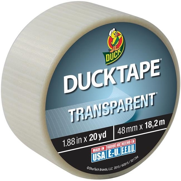 Cinta de Pato Transparente de 1.88 x 20 yardas; Transparente - 241380