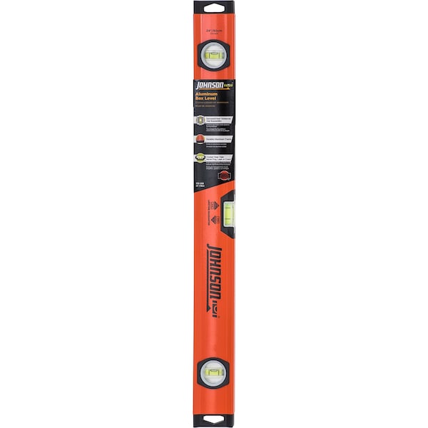 Johnson Johnson 24 in. Aluminum Box Level 3 vial - 1733-2400