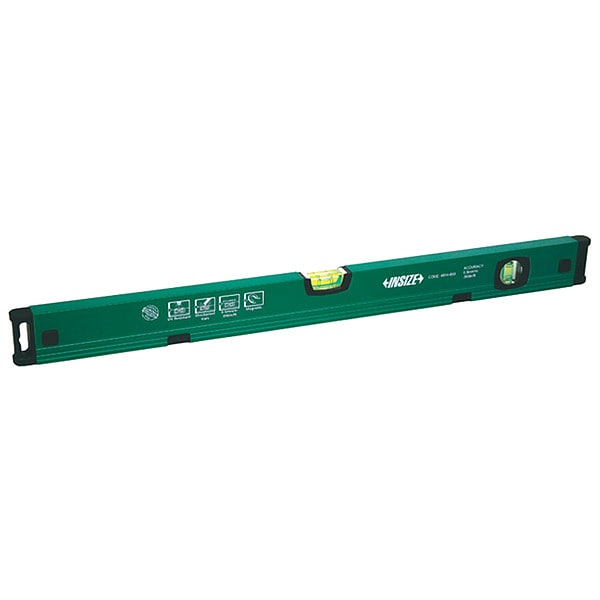 Insize Level, Glass, 2" W, 24" L, Aluminum - 4914-600