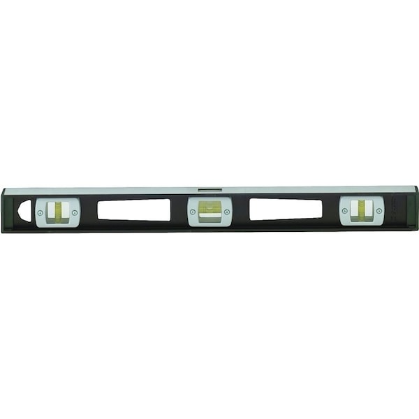 Johnson Level & Tool IBeam Level, 72 in L, 5Vial, Magnetic, Aluminum, Black - 3872
