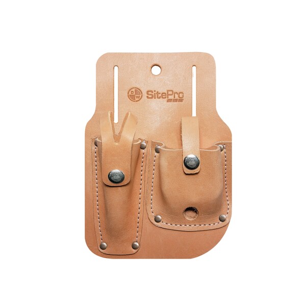 Sitegear 10218G Gammon Reel and Plumb Bob Leather Sheath - 51-10218G