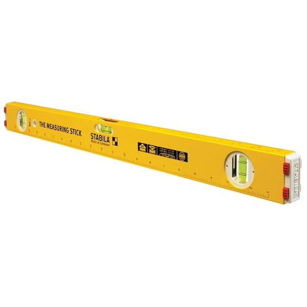 Stabila 24 in. & 3 Vial Type 80A-2 Aluminum Measuring Stick Box Frame Level - 2893352