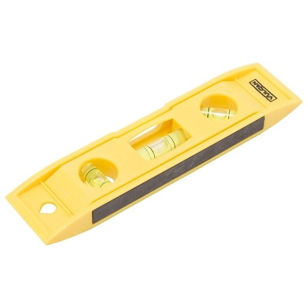 Vulcan Torpedo Level, 6 in L, 3-Vial, 1-Hang Hole, Magnetic, Plastic - 50776D