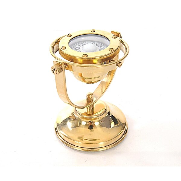 Homeroots Multi Color Gimbaled Compass - 4.5 x 5 x 5.5 in. - 364307