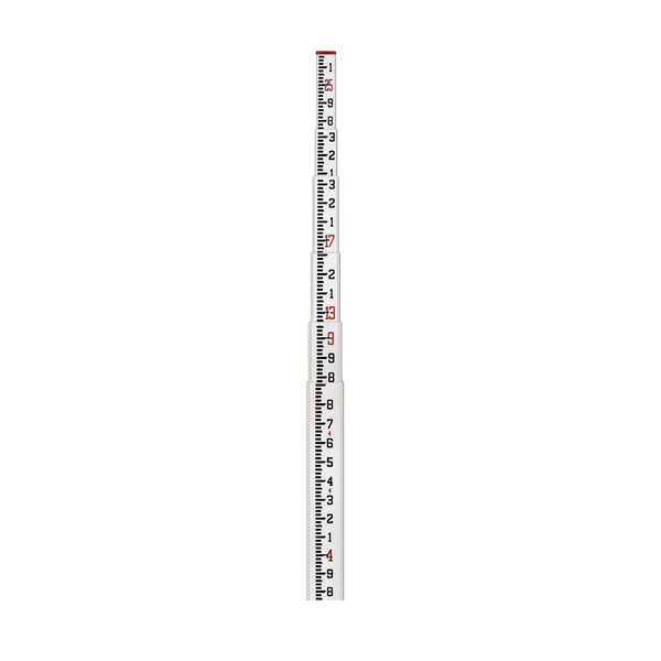 Sitepro SCR 25Ft Fiberglass Leveling Rod (CR) - 10ths - 11-SCR25-T