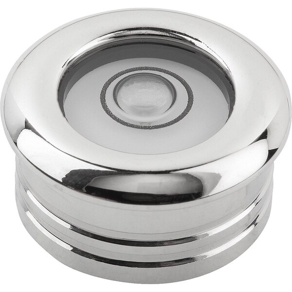 Kipp Round Spirit Level W Crimped Edge Holder D1=18 H=10 Brass, Irradiated, D=20, E30° Sensitivity 30° - K1152.181030