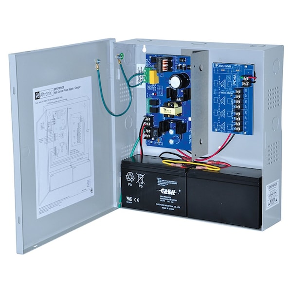 Altronix 2.5A Power Supply, 115VAC/230VAC, 50/60Hz Input 4 12VDC/24VDC - SMP3PMP4CB