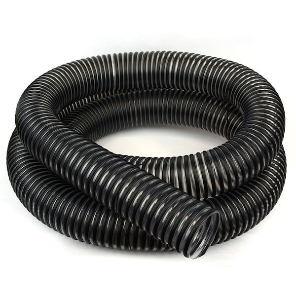 Big Horn 2-1/2 Inch x 20 Feet Dust Hose, Clear with Black Helix - 11292