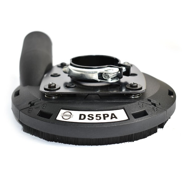 Hardin 5-Inch Universal Dust Extracting Surface Grinding Shroud with 1.6-Inch ID - DS5PA