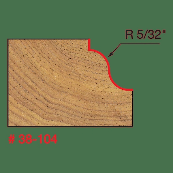 Freud Roman Ogee Bit (Quadra-Cut), 1-5/16"(Dia - 38-104