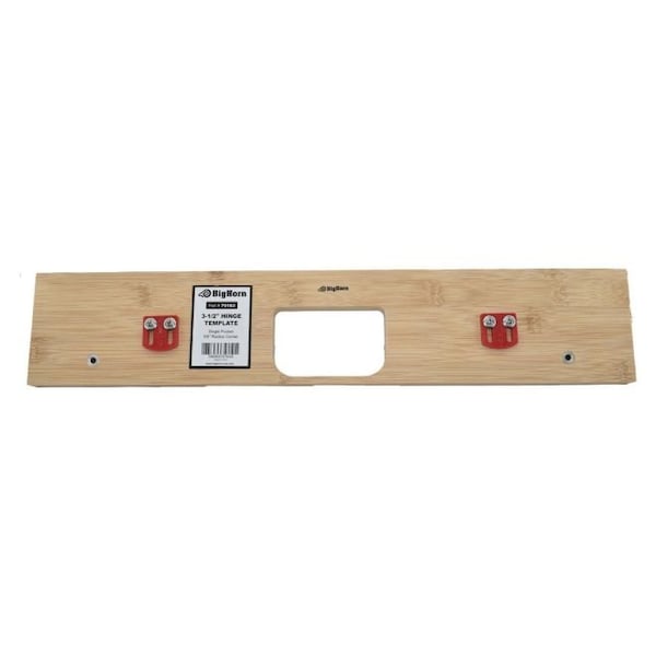Big Horn 3-1/2" Hinge Template, Single Pocket, 5/8" Radius Corner Replaces 351-KF - 70163