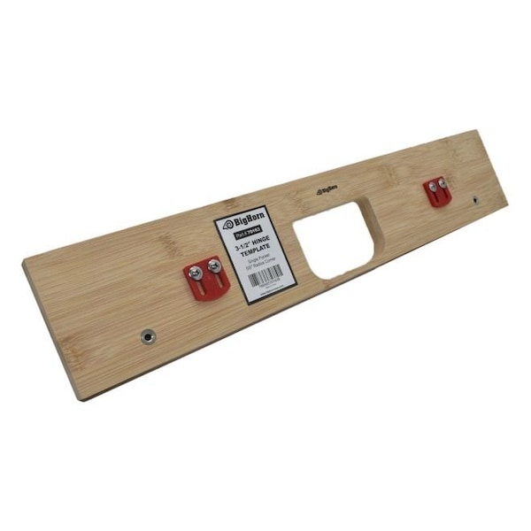 Big Horn 3-1/2" Hinge Template, Single Pocket, 5/8" Radius Corner Replaces 351-KF - 70163