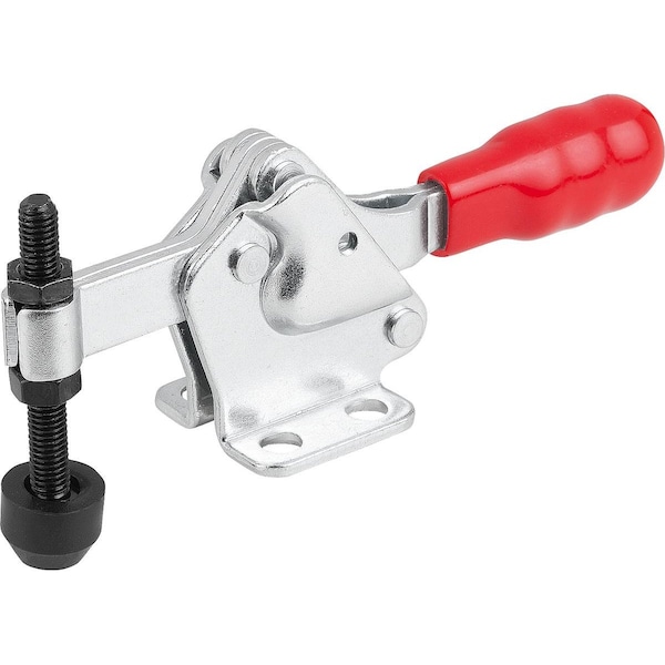 Kipp Toggle Clamp Horizontal Std, Horizontal Foot F1=700, Fixed Clamping Spindle M05X35, Steel Galvanized - K1434.00700