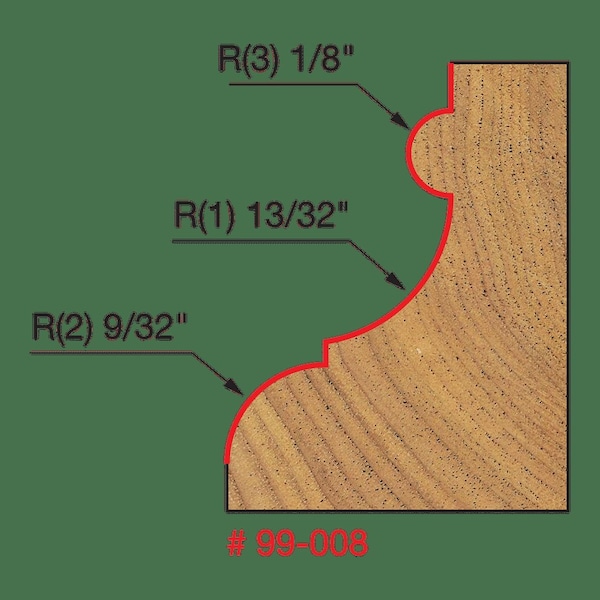 Freud Bold Classical Bit, 1-3/4" dia. - 99-008