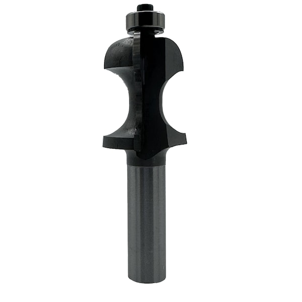 Qic Tools 3/8in R Bead and Cove Bit with Bearing 1/2in SH - CBP15.114.12