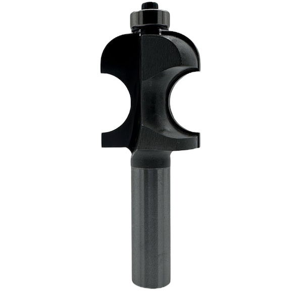 Qic Tools 3/8in R Bead and Cove Bit with Bearing 1/2in SH - CBP15.114.12