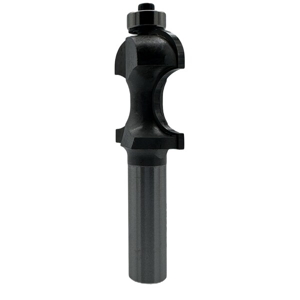 Qic Tools 3/8in R Bead and Cove Bit with Bearing 1/2in SH - CBP15.114.12