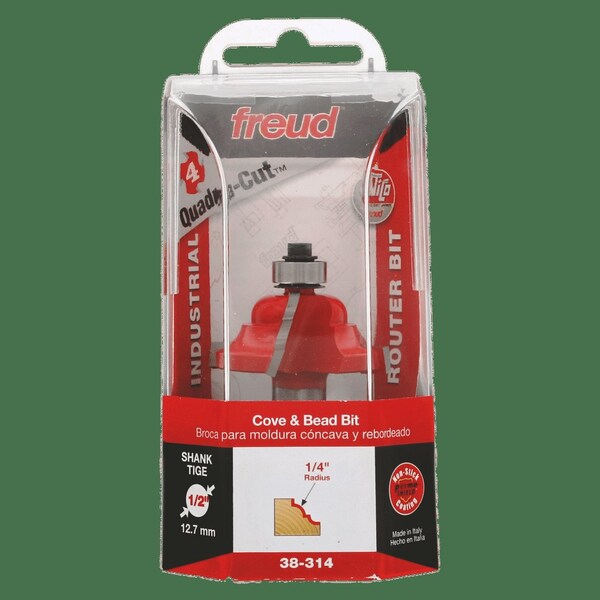 Freud Cove and Bead Bit Quadra-Cut, 1-9/16"dia - 38-314