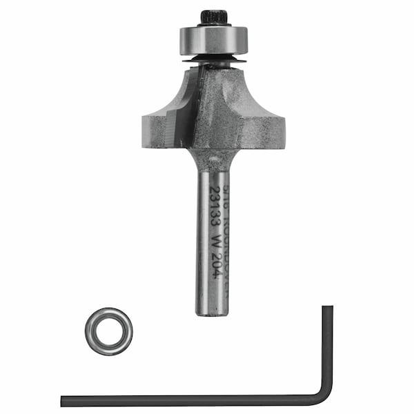 Vermont American Vermont American 1-1/8 in. D X 5/16 in. X 2-1/4 in. L Carbide Tipped Round Over Router Bit - 23133