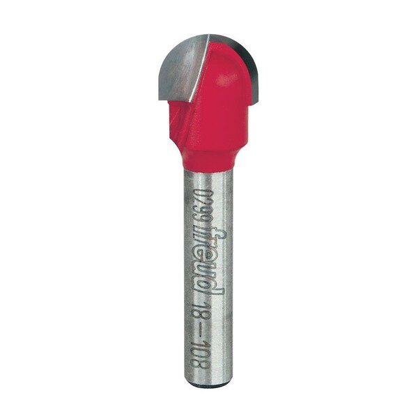 Diablo Freud 1/2 in. D X 1/4 in. X 1-13/16 in. L Carbide Round Nose Router Bit - 18-108