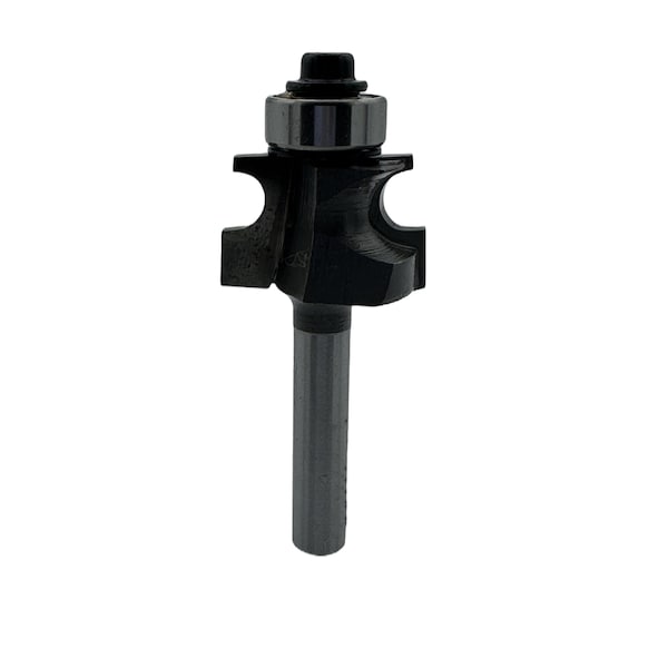 Qic Tools 3/16in R Edge Beading Bit with Bearing 1/4in SH - CBP12.1.14