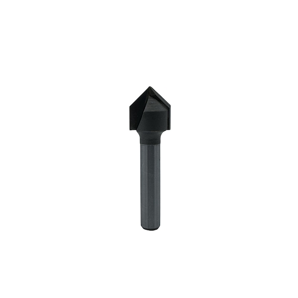 Qic Tools 3/8in V-Groove Bit 90 Degree 2-1/4in L - CVB1.34.58.12