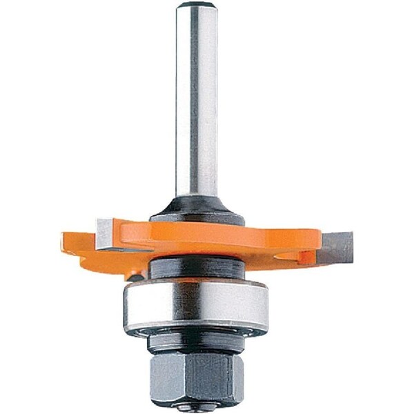 Cmt 3-Wing Slot Cutter with Bearing and Arbor, 5/32-Inch Cutting Length and 1/2-Inch Shank - 822.340.11B