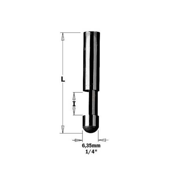Cmt Trimmer Router Bit, HWM, 1/4 in - 842.095.11
