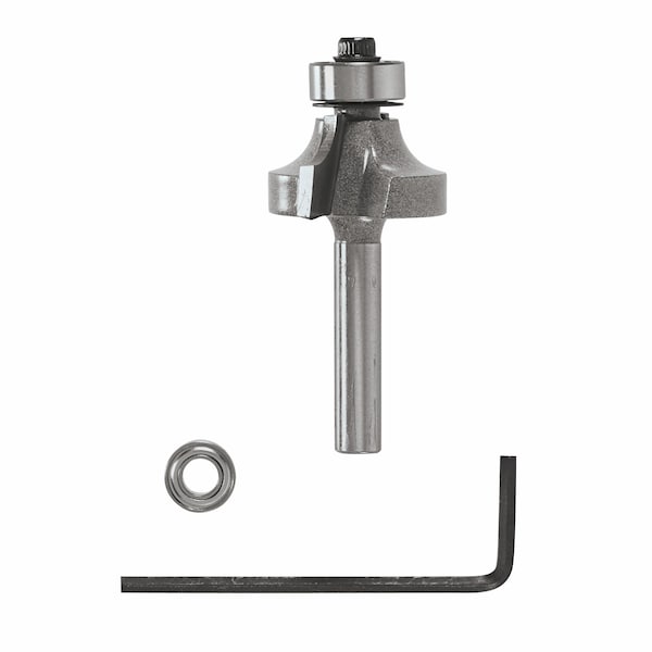 Vermont American Vermont American 1 in. D X 1/4 in. X 2-3/16 in. L Carbide Tipped Round Over Router Bit - 23132