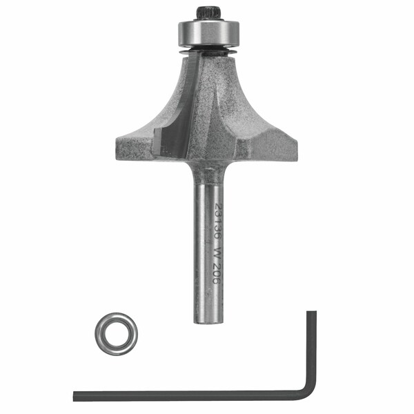 Vermont American Vermont American 1-3/4 in. D X 5/8 in. X 2-5/8 in. L Carbide Tipped Round Over Router Bit - 23136