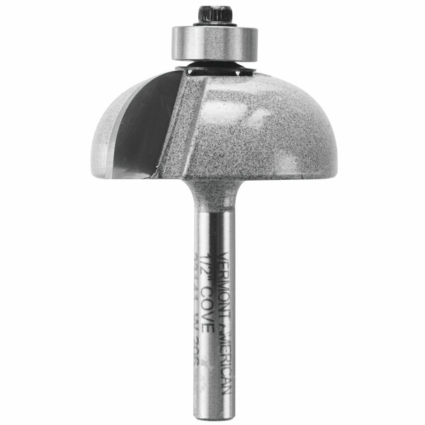 Vermont American Vermont American 1-1/2 in. D X 1/2 in. X 2-7/16 in. L Carbide Tipped Cove Router Bit - 23141